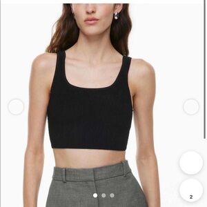 Babaton ribbed crop top